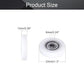 MroMax Roller Idler Bearing Pulley-6 x 33 x 7mm Sliding Conveyor Nylon Wheel with 626ZZ Bearing for Furniture, Hardware Accessories and Mobile Door White 4Pcs