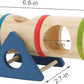 Hamster Wooden Seesaw Tunnel Toy Funny Gym Playground Exercise House for Dwarf Hamster Small Pets (Seesaw Tunnel)