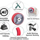Heavy Duty Casters Wheels 4"5"6"8"DiameterX2"Width Industrial Caster Wheels Polyurethane Wheel with Capacity 800-1,500 lbs/pcs Used in,Trail Jack,Tool Box
