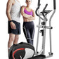 Dripex Elliptical Exercise Machine, Hyper-Quiet Elliptical Machine for Home, Magnetic Elliptical Training Machines with 8-Level Resistance, 6KG Flywheel, LCD Monitor, Pulse Sensor