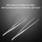 Extra Long Handle Aquarium Tweezers Serving Tongs Feed clamp,2 Pack Stainless Steel Straight and Curved Tweezers Set for Fish Tank Plants Reptile Feeding Tongs（15 Inchs）