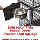 X-Large Corner Parrot Bird Flight Breeding Wrought Iron Rolling Cage Solid Plated Feeder Doors with Around Metal Seed Guard