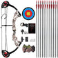 Compound Bow Archery for Youth and Beginner, Right Handed,19”-28” Draw Length,15-29 Lbs Draw Weight, 260 fps