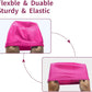 2pcs Cloth Swim Caps for Both Women & Men & Kids Fabric Durable Non-Waterproof Elastic Swimming Pool Cap Bathing Cap for Long and Short Hair