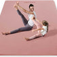 YOTTOY Large Yoga Mat (75 * 52 * 1/2inch),Extra Wide TPE Exercise Mat,Non-Slip Workout Mat for Pilates, Fitness, Barefoot, Home Gym Studio with Strap and Towel