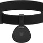 Safety Cat Collar and ID Tag Set, Elastic Quick Release Non Breakaway Collar, Personalized Aluminum Engraved Pet Name Tag, Lightweight for Kitten Small Large Cats (Midnight Black-S, Pocket)