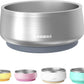 Pawaii Stainless Steel Dog Bowl with Non-Slip Rubber Base & Double Wall Insulation - Durable Design | Includes ID Tag | Dishwasher Safe Food & Water Bowl for All Dogs (34oz)
