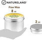 [8 OZ] Natureland Organic Paw Wax for Dogs and Cats, Natural Outdoor Protection to Heal, Repair, and Protect Dry, Chapped, or Rough Pads, Helps Protects Paws on Snow, Sand, or Dirt (8 OZ)