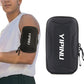 Dxyufazhe Outdoor Sports Multifunctional Armband Waterproof Running Sports Fitness Mobile Arm Bag, Compatible with iPhone 15 Pro Max 15 XS XR 8, Galaxy S25 S20 S10 Plus for Men & Women (Black)