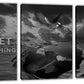 Yetaryy 3 Panels Inspirational Canvas Painting Motivational Wall Art Success Framed Poster Grind Hustle Positive Quotes Wall Poster Office Inspirational Wall Decor 36''W x 16''H (Animals-HeiYing-3S)