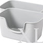 Smart Paws Extra Large Jumbo Cat Litter Box for Maine Coon Cats, Open Top High-Sided Anti-Splash Litter Pans, Durable XL Kitty Bathroom for Multi-Cat Households (Pack of 2 (Grey))