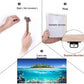 Tropical Island Coral Reef Landscape Canvas Wall Art for Living Room,Unique View Split Waterline Scenery,Beautiful Nature Summer Travel Scenic Picture Print Artwork Painting Decor,Inner Frame 24x48