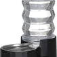 Sfozstra Dog Water Bowl Dispenser: 6L Lagre Stainless Steel - BPA-Free - Automatic Black Gravity Pet Water Dispenser for Busy Owners