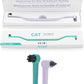 RYERCAT Set of 2 Dual Sided Cat Toothbrush - Kitten Toothbrush with Micro Head to fit into Cat/Kittens Mouth - Cat Dental Care Supplies - Pet Toothbrush for Cats(Lavender Purple & Ocean Blue)