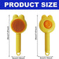 Cat Brush for Short or Long Haired Cats Dogs Rabbits, Cute Dog Brush with Release Button for Massage and Removes Loose Fur