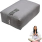Rectangular Yoga Bolster Pillow, 18" x 12" x 6", Pink Cotton