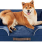 Friends Forever Orthopedic Dog Bed for Medium Dogs, Waterproof Memory Foam Dog Sofa Bed M with Removable Washable Cover, Ally Navy, 28x23x6.5