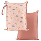 Tiny Twinkle Mess proof Waterproof Wet Dry Bag,2pk Reusable Wet Bags for Swimsuits&Baby Clothes,Leakproof Wet Bag,Waterproof Bag for Travel&Diaper bag,Wet Bags for Baby (Petite Safari)
