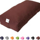 Sol Living Yoga Bolster Pillow Rectangular Meditation Cushion Cotton Meditation Accessories for Restorative Yoga Meditation Pillow Yoga Pillow Firm Body Pillow Bolster Pillow for Legs Removable Cover