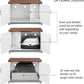 unipaws Extra Large Cat Litter Box Enclosure Furniture with Top Opening, XL Washroom Bench for Cats with Removable Divider, Jumbo Automatic Litter Box Cover and Hidden Cat Box