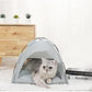 Cat Tent – Lightweight & Breathable Waterproof Shelter Designed for Indoor/Outdoor Adventures, Giving Your pet Safe Outdoor Exploration Joy. (Slate Gray, 19.7×19.7in)