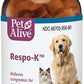 PetAlive Respo-K Tablets - Natural Homeopathic Formula for Pet Respiratory and Cold Symptoms - Reduces Sneezing, Coughing Watery Eyes, Runny Nose and Congestion in Dogs and Cats - 180 Tablets
