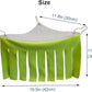 RIOUSSI Guinea Pig Hideout Hideaway Corner Fleece Toys Cage Accessories with Reversible Sides, Geo/Gray-Green