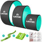 Yoga Wheel Set of 3, Back Roller for Back Pain Relief, Stretching, Multifunctional Back Wheel Improve Flexibility, Strength & Backbends, Deep Tissue Massage, Size 13"/10.5"/6.5''