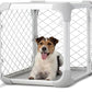 DIGGS Evolv Dog Crate - Slim, Durable Dog Kennel with Removable Ceiling Panel and Modular Design - Safe, Stylish, and Convenient (Ash, Small)