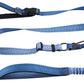 Hands Free Dog Leash for Large Medium Dogs Heavy Duty Bungee Reflective Adjustable Waist Leashes for Walking Running with Car Buckle 4-6FT (Blue)