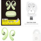 Baseus Eli Sport 2 Open-Ear Headphones Wireless Earbuds,Secure Earhook Sport Design,Ultra-Comfort,4-Mic Clear Calls, IP57 Waterproof,45H Play, Bluetooth 6.0 Earhook Fit Running Workout Gym -Green