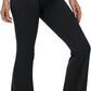 baleaf Women's V Crossover Flare Leggings with Pockets Yoga Pants High Waist Casual Workout Gym Bell Bottom Leggings