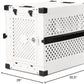 Impact Collapsible Dog Crate - Foldable Hard Crate for Medium Dogs - Heavy Duty Travel Kennel with Powder-Coated Aluminum - Quick Setup for Indoor & Outdoor (White, 30" (30.5" L x 20.5" W x 26" H))