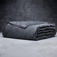 LUXOME Lightweight Blanket | 100% Rayon (Viscose) from Bamboo Fabric & Fill | King/Cal King - 98"x92" | Thermal-Regulating | Charcoal