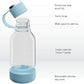 Asobu Buddy Bottle a Stainless Steel Insulated Water Bottle for with Removable Dog Water Bowl and Dog Food and Treat Storage Bowl (Blue, Tritan 50 oz Water Bottle with Bowl)