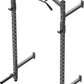 1600LB Wall Mounted Power Rack, Commercial Squat Rack for Home Gym with Multi-Grip Pull Up Bar, j-Cups & Landmine Attachment for Home and Garage Gym