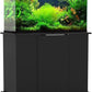 Pemberly Row Engineered Wood 50/65 Gallon Black Upright Aquarium Stand