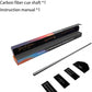 29.13" /Radial Wavy 3/8-10 3/8-11 3/8-14 Uni-Loc 5/16-18 Carbon Pool Cue Single Shaft, Low Deflection Technology, Ultra-Smooth, pro Taper, Easy to Control