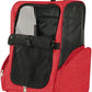 Pet Trolley Bag Cat Dog Travel Bag Portable & Breathable Pet Carrier Backpack - Lightweight Dual-Shoulder Design for Easy Travel with Your Beloved Companion Scalable Pull Rod pet Bag (Red)