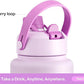 40 oz Insulated Water Bottle with 2-in-1 Straw and Spout Lid, Keep Cold 24H, Leak-Proof, BPA-Free, Double Wall Stainless Steel Water Bottle for Sports, Gym, Travel, and School (Misty Lilac)