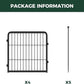 FXW Rollick Unleashed Dog Playpen for Indoor, Yard, RV Camping, 24 inch 4 Panels for Small and Puppy Dogs, Black│Patented