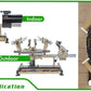 Tennis Stringing Machine, Standing Type, Shared for Tennis and Badminton Racquets, Full Metal Black Gold, Comes with a Complete Set of Stringing Tools, 10 Tennis Strings