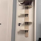 Door Hanging Cat Shelf, Multi Level Door Hanging Cat, Cat Tree Door Hanger Mounted Cat Shelves Cat Ladder, 4-Levels Over Door Cat Climber for Indoor Cats