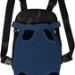 FEimaX Dog Carrier Backpack Pet Legs Out Front Cat Travel Bag, Adjustable Puppy Backpacks Carriers Hands-Free for Small Medium Dogs Cats Hiking Traveling Camping Daily Walking (Small, Navy)