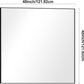 Bathroom Mirror,48x48 inch Large Wall Mirror for Bathroom Wall Mounted,Black Rectangle Wall Mirrors,Square Mirror for Living Room,Farmhouse, Bedroom Entryway, Horizontal/Vertical