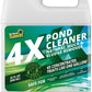 4X Pond Cleaner - Reduces Muck & Sludge for a Clean, Natural Look - Super Concentrated Lake and Water Feature Enzymes Treats Up to 1 Acre, Pair with Dye - Safe for Fish and Wildlife (32 oz)