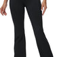 baleaf Women's V Crossover Flare Leggings with Pockets Yoga Pants High Waist Casual Workout Gym Bell Bottom Leggings