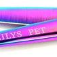 LILYS PET Professional PET Grooming scissors Kit,Coated Titanium,Sharp and Strong Stainless Steel Blade for Dogs Cats Hair Cutting,3 Pieces of Scissors with a Comb and a Case (7.0 inches, Rainbow)