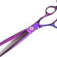 LILYS PET Professional PET Grooming Scissors Kit,Coated Titanium,Sharp and Strong Stainless Steel Blade for Dogs Cats Hair Cutting,3 Pieces of Scissors with a Comb and a Case (7.5 inches, Purple)