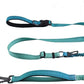 Hands Free Dog Leash for Large Medium Dogs Heavy Duty Bungee Reflective Adjustable Waist Leashes for Walking Running with Car Buckle 4-6FT (Green)